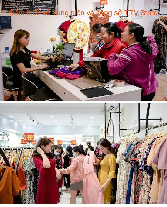 TTV Store offers designer dresses for middle-aged women and office wear.