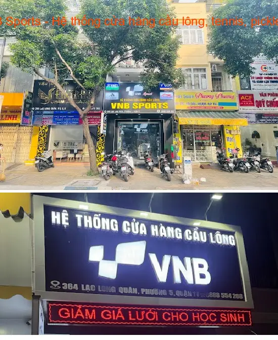 VNB Sports - A chain of stores specializing in badminton, tennis, and pickleball.