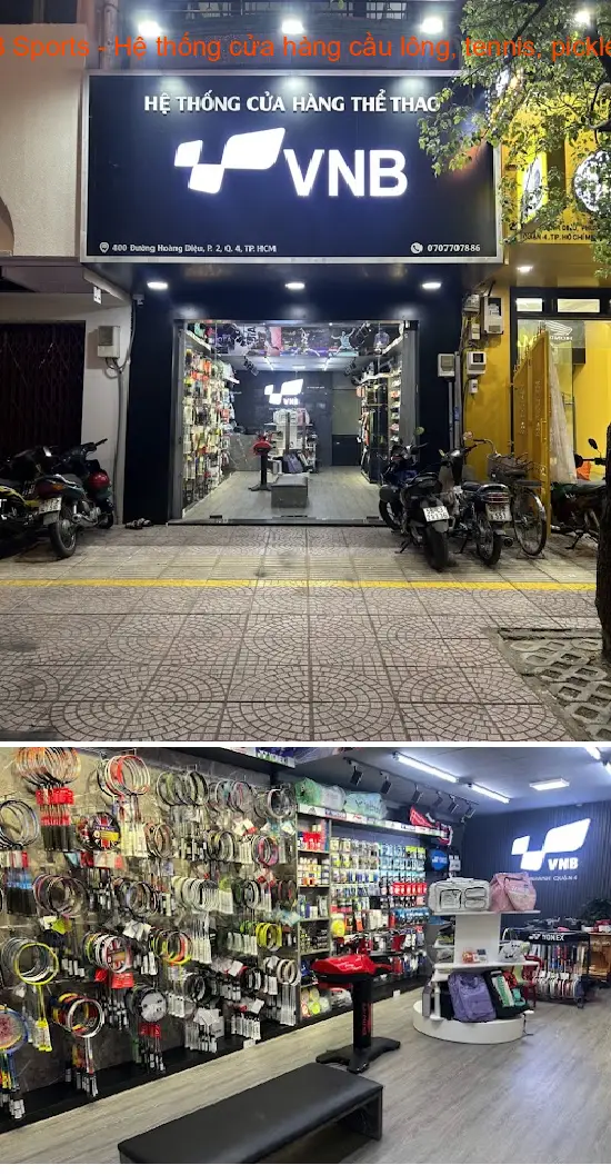 VNB Sports - A chain of stores specializing in badminton, tennis, and pickleball.