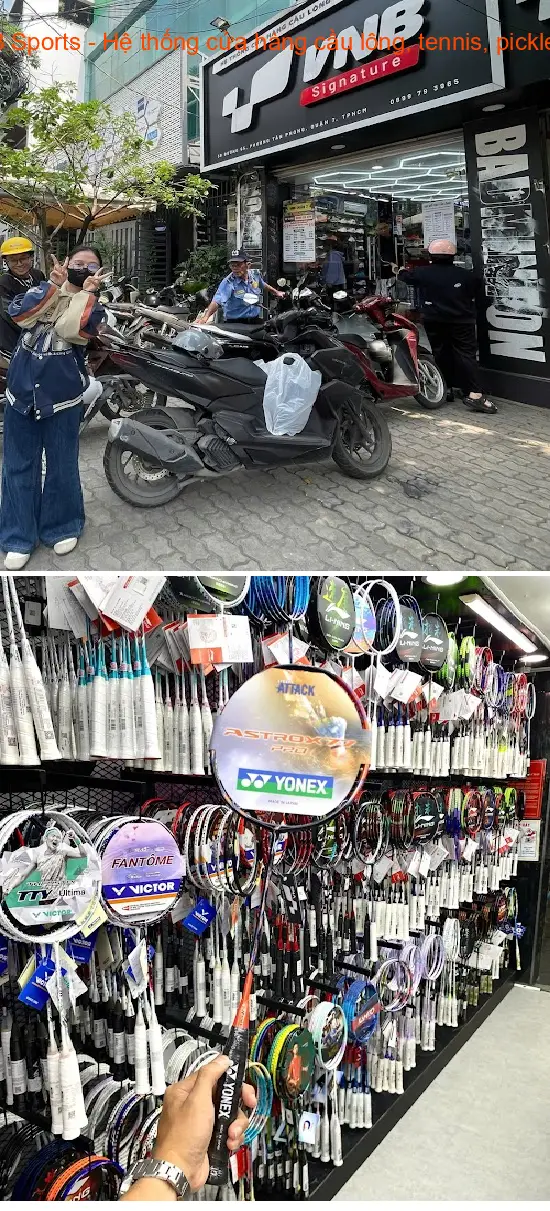 VNB Sports - A chain of stores specializing in badminton, tennis, and pickleball.