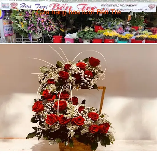 Fresh flower shop in Ben Tre