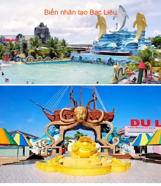 Bac Lieu artificial beach
