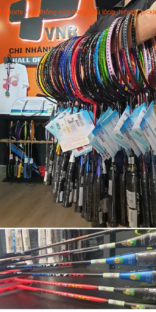 VNB Sports - A chain of stores specializing in badminton, tennis, and pickleball.
