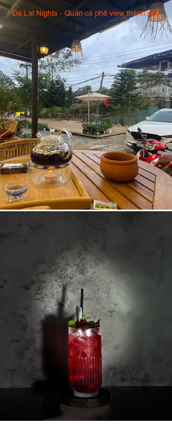 Da Lat Nights - A cafe with a city view