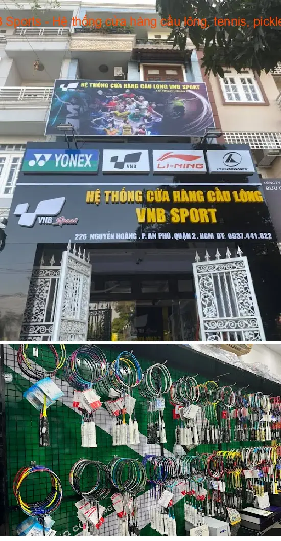 VNB Sports - A chain of stores specializing in badminton, tennis, and pickleball.